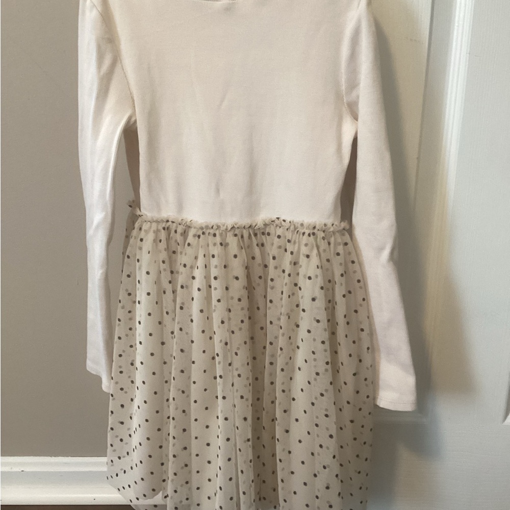 GAP Kids Casual Dress in White and Black Polka Dots